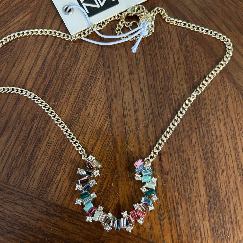 Zenzii Demi-lune rhinestone necklace